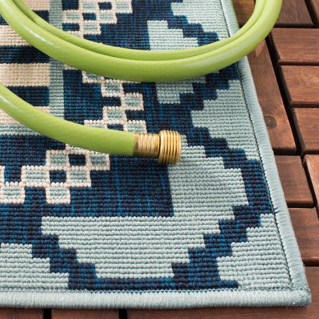 Safavieh Veranda Ver096 Turquoise/Blue Rug.