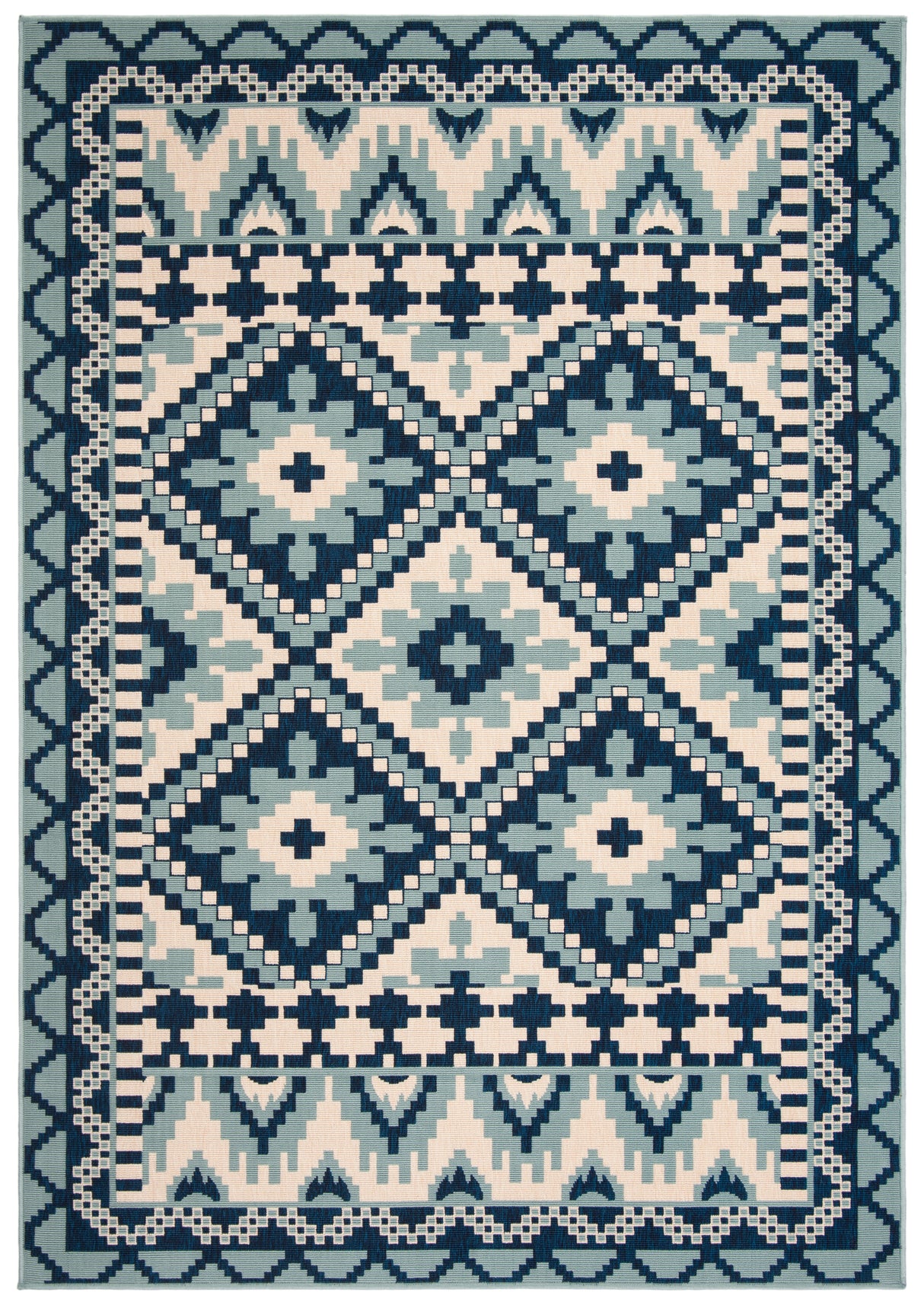 Safavieh Veranda Ver096 Turquoise/Blue Rug.