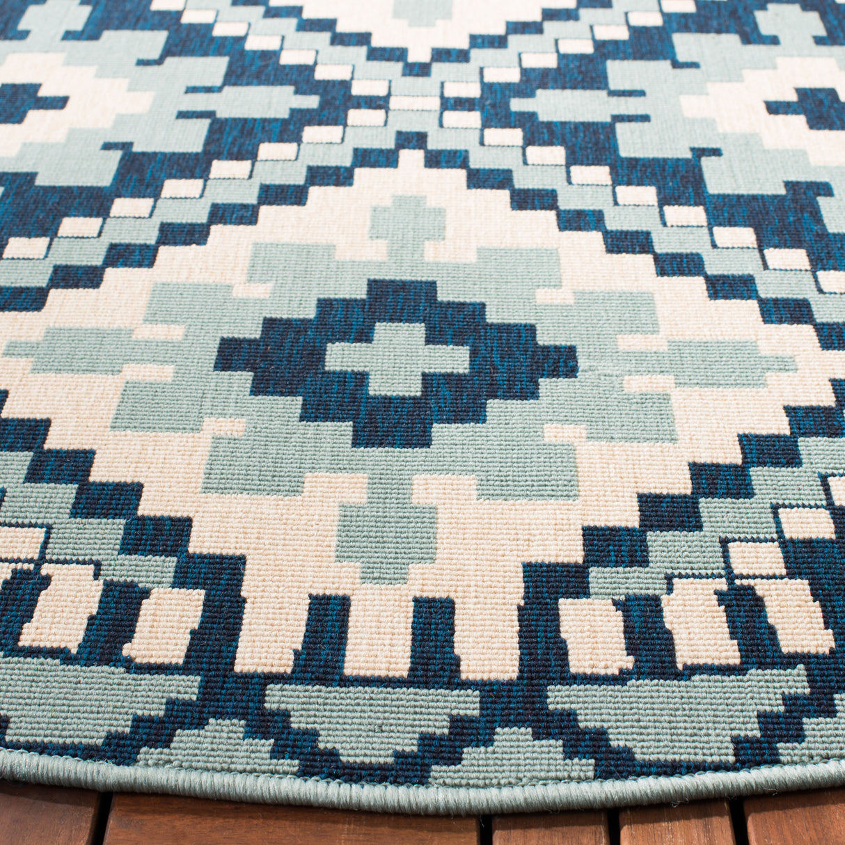Safavieh Veranda Ver096 Turquoise/Blue Rug.