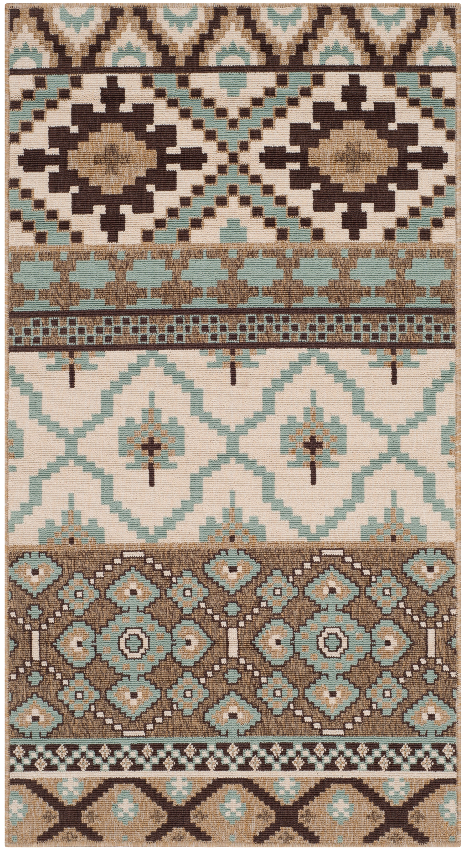 Safavieh Veranda Ver097 Creme/Brown Area Rug