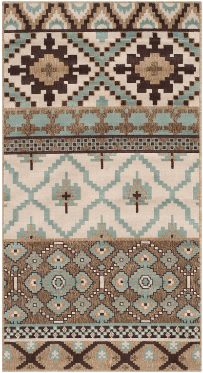 Safavieh Veranda Ver097 Creme/Brown Area Rug