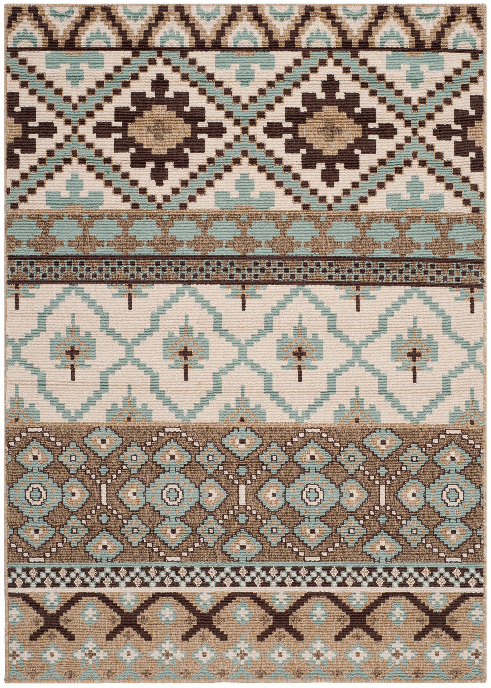 Safavieh Veranda Ver097 Creme/Brown Area Rug