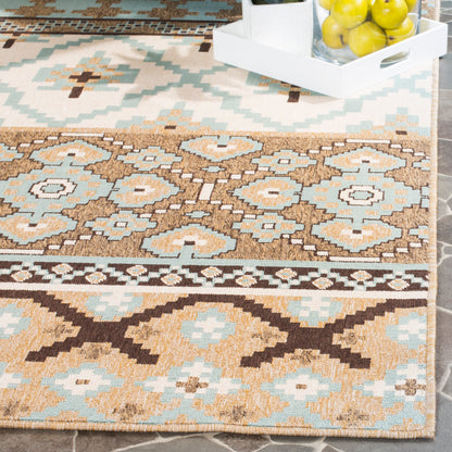 Safavieh Veranda Ver097 Creme/Brown Area Rug