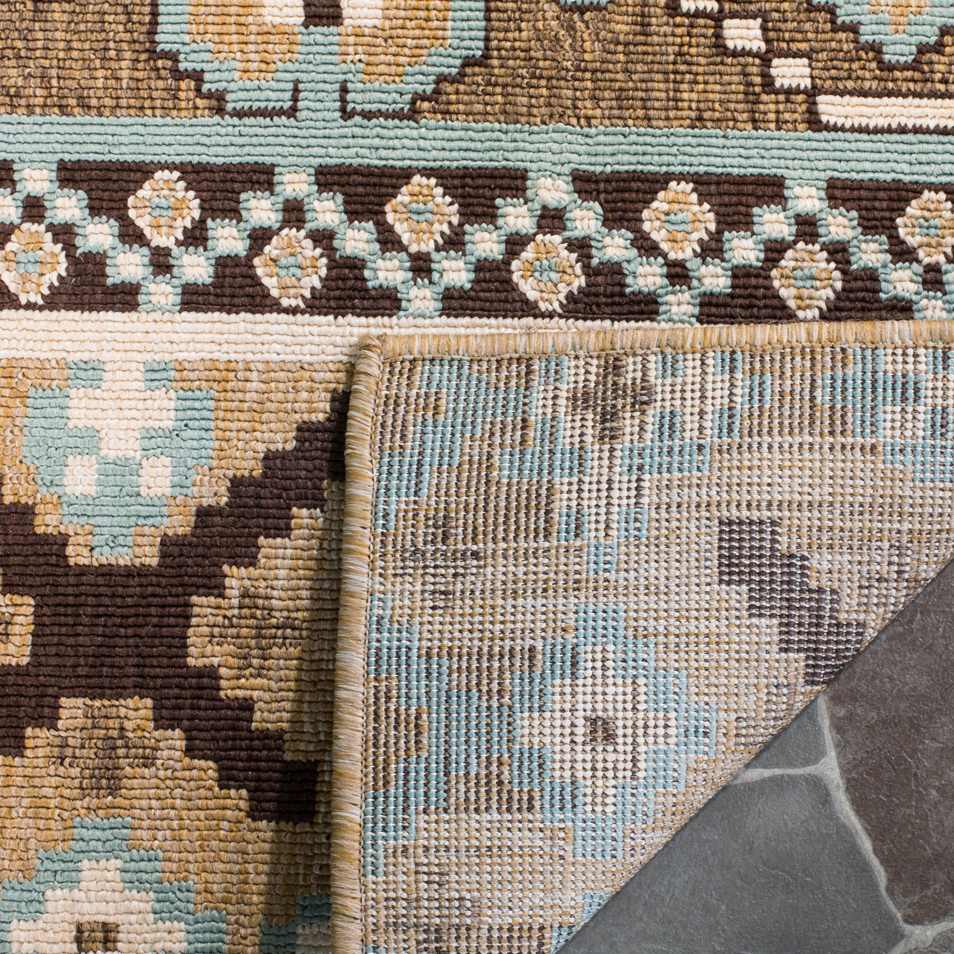 Safavieh Veranda Ver097 Creme/Brown Area Rug