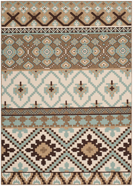 Safavieh Veranda Ver097 Creme/Brown Rug.
