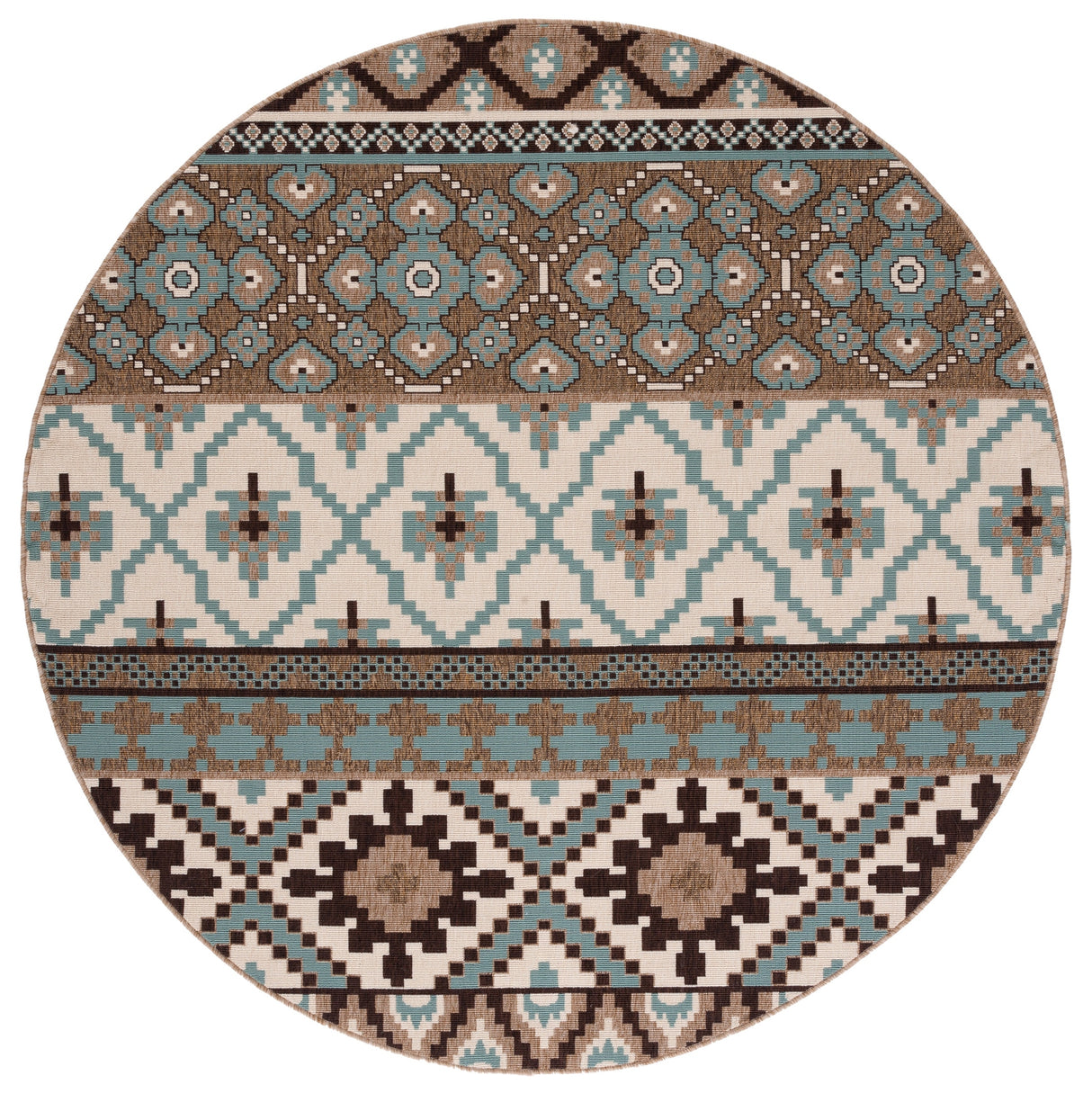 Safavieh Veranda Ver097 Creme/Brown Rug.