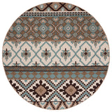 Safavieh Veranda Ver097 Creme/Brown Rug.