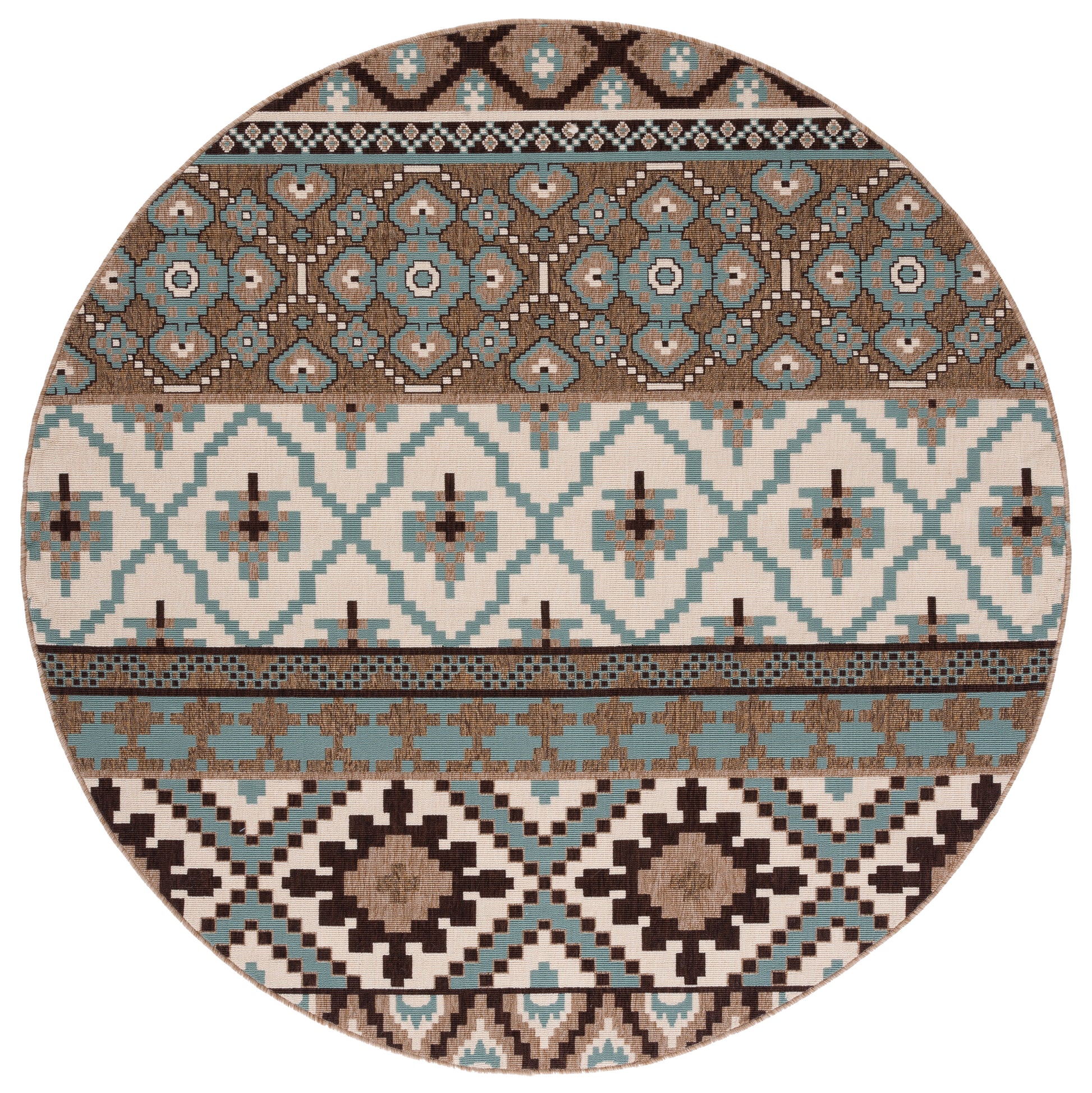 Safavieh Veranda Ver097 Creme/Brown Area Rug