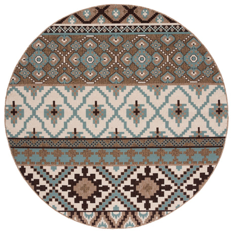 Safavieh Veranda Ver097 Creme/Brown Rug.