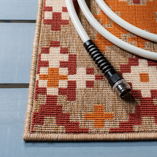 Safavieh Veranda Ver097 Red/Beige Rug.
