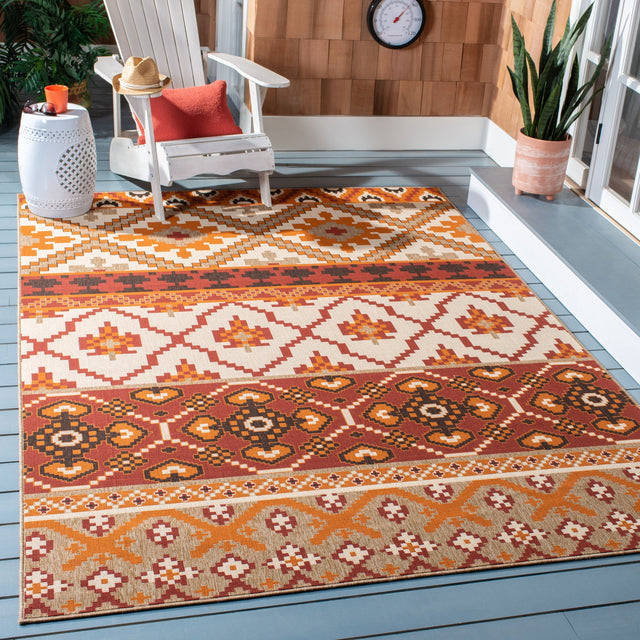 Safavieh Veranda Ver097 Red/Beige Rug.