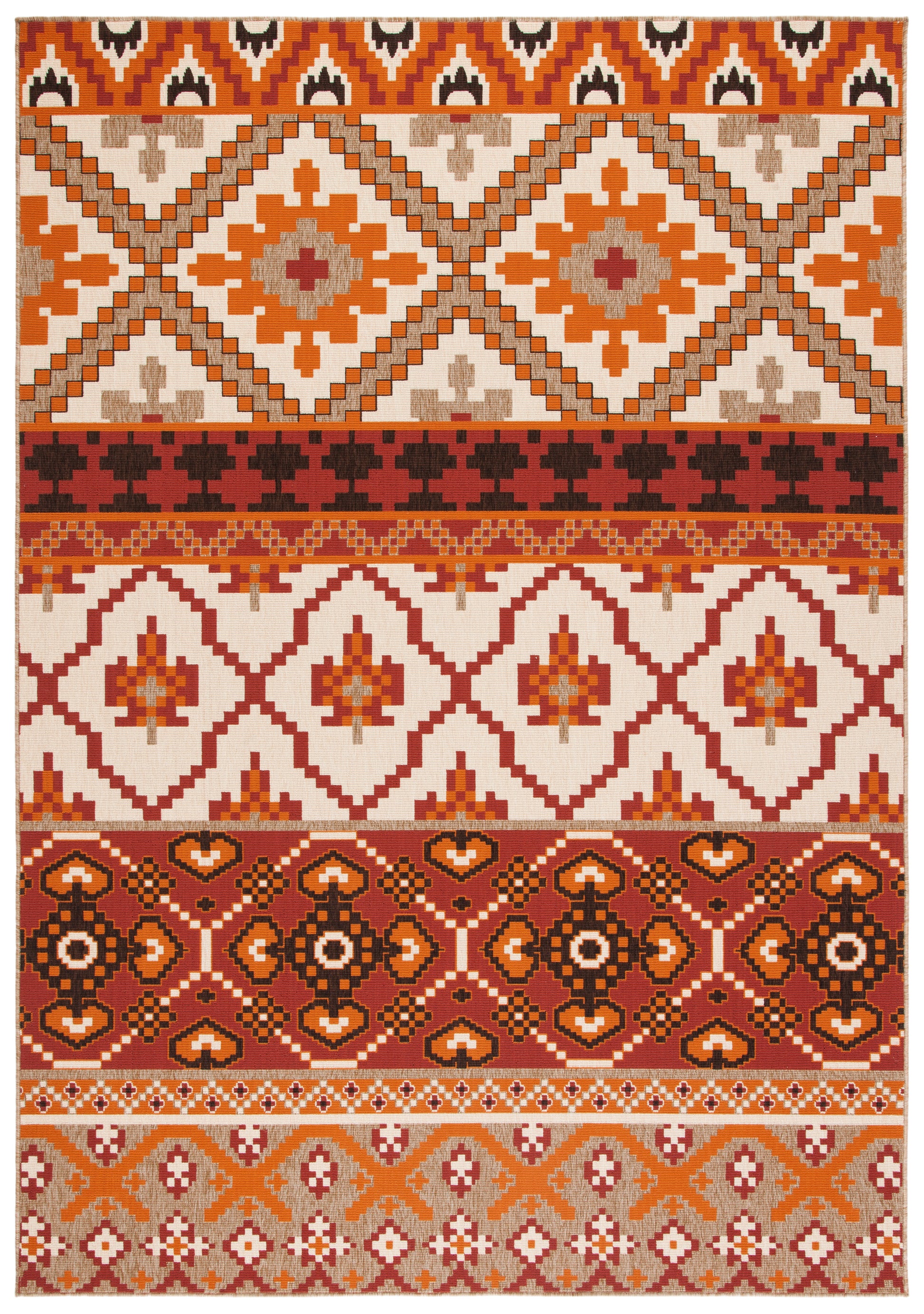 Safavieh Veranda Ver097 Red/Beige Area Rug