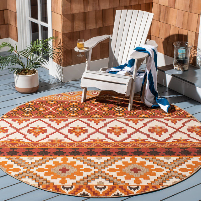Safavieh Veranda Ver097 Red/Beige Rug.