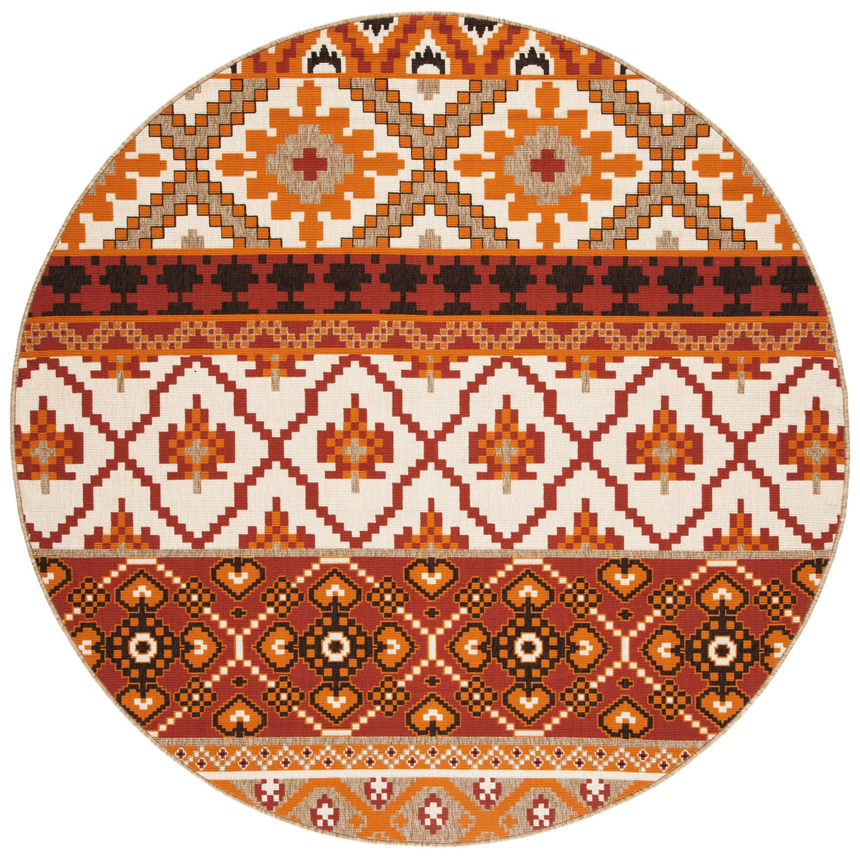 Safavieh Veranda Ver097 Red/Beige Rug.