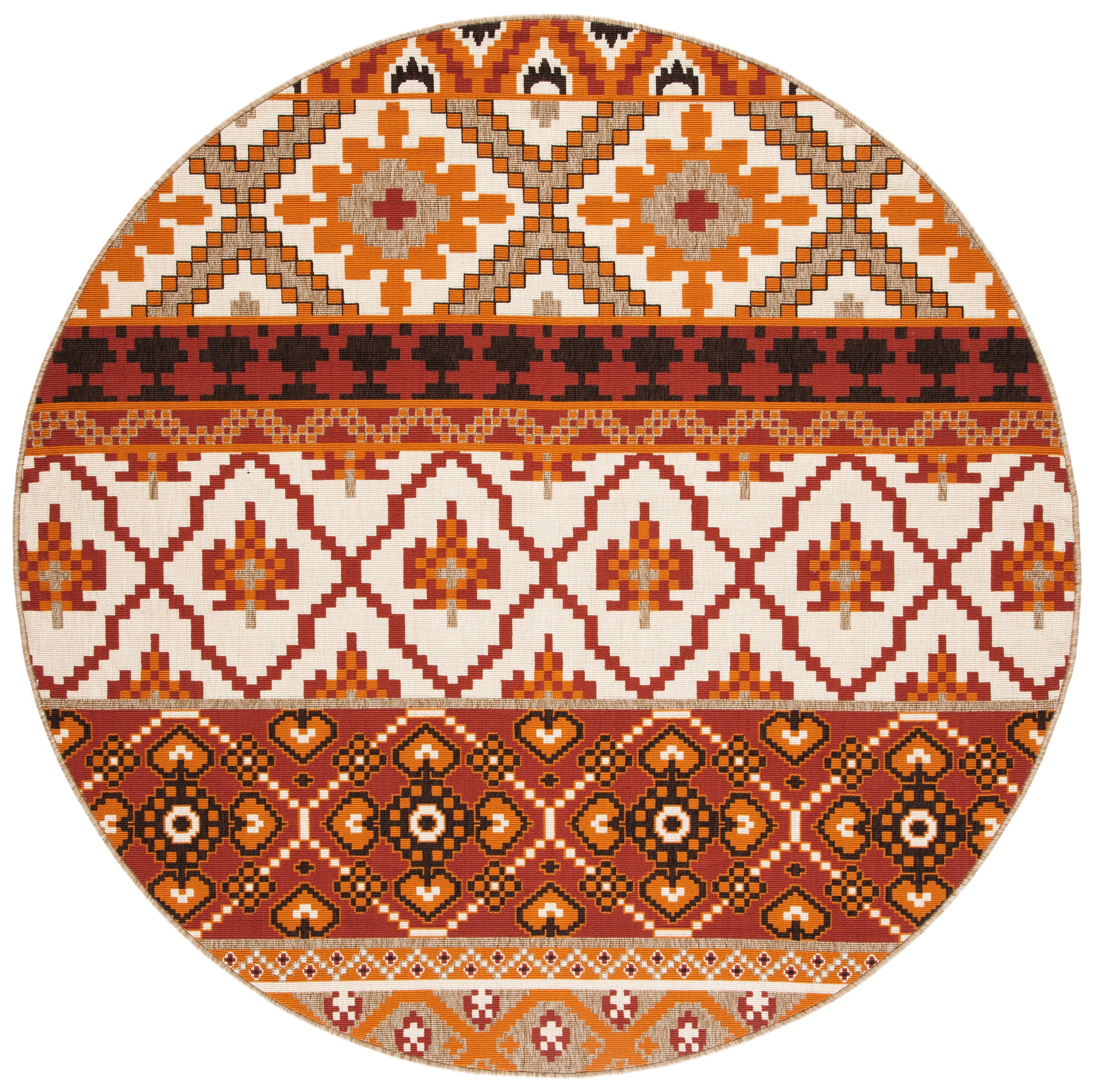 Safavieh Veranda Ver097 Red/Beige Area Rug