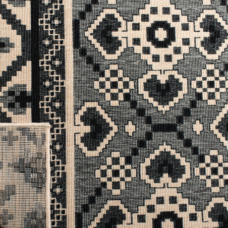 Safavieh Veranda Ver097 Black/Beige Rug.