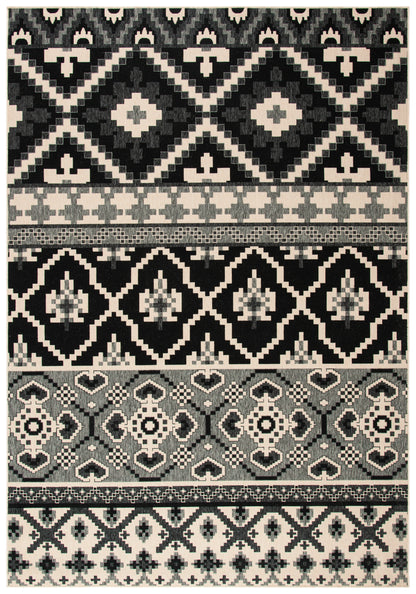 Safavieh Veranda Ver097 Black/Beige Area Rug