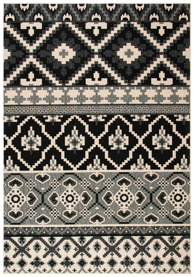 Safavieh Veranda Ver097 Black/Beige Rug.