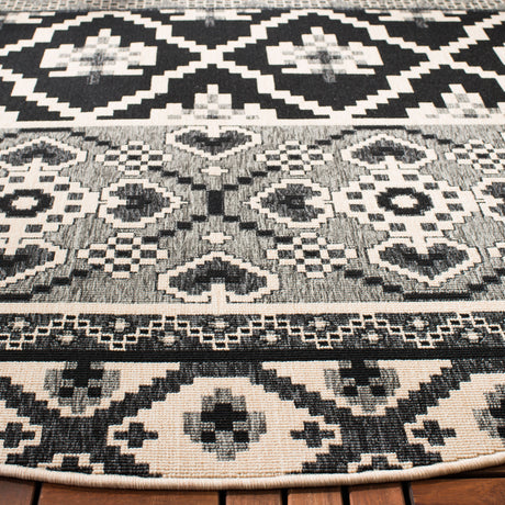 Safavieh Veranda Ver097 Black/Beige Rug.