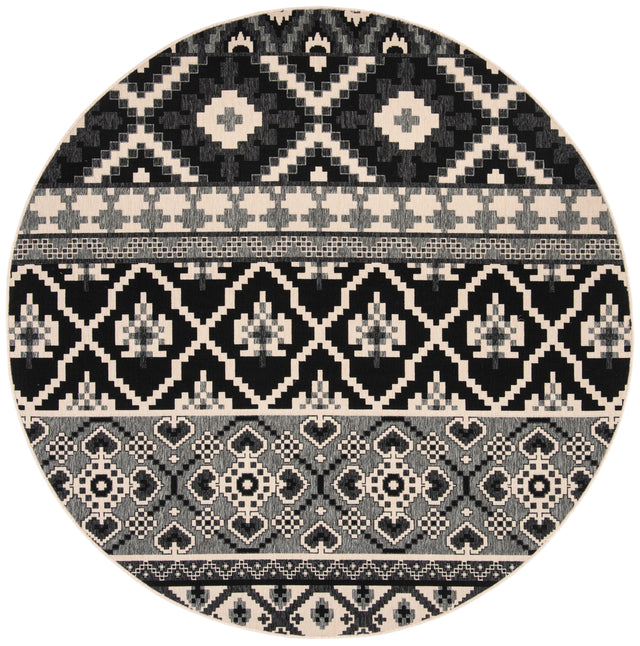 Safavieh Veranda Ver097 Black/Beige Rug.