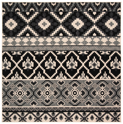 Safavieh Veranda Ver097 Black/Beige Area Rug