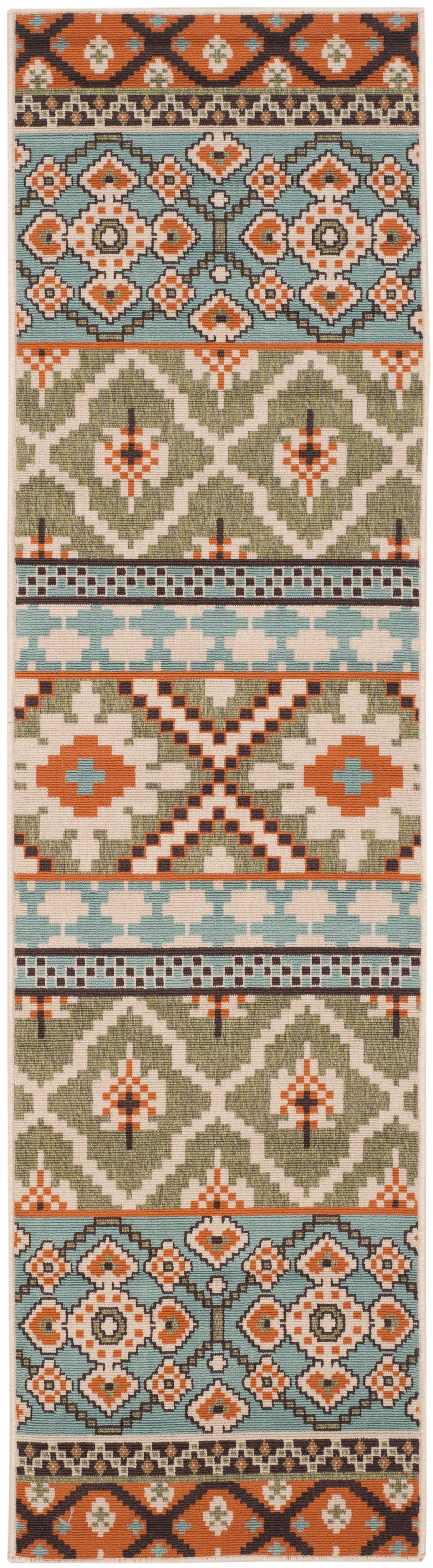 Safavieh Veranda Ver097 Green/Terracotta Rug.