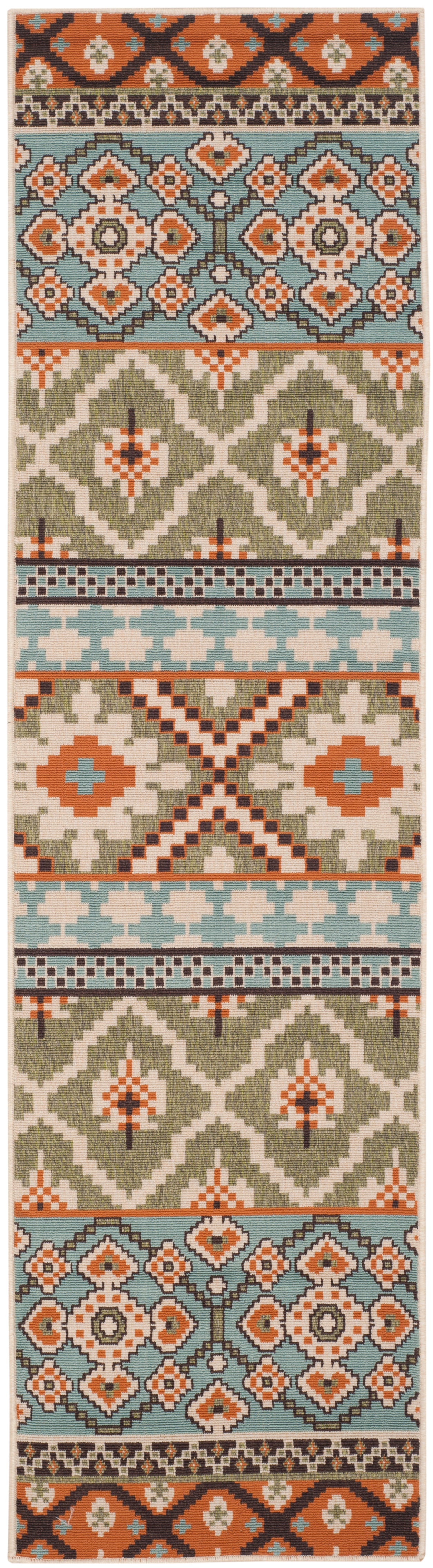 Safavieh Veranda Ver097 Green/Terracotta Area Rug