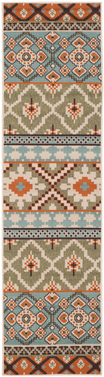 Safavieh Veranda Ver097 Green/Terracotta Area Rug