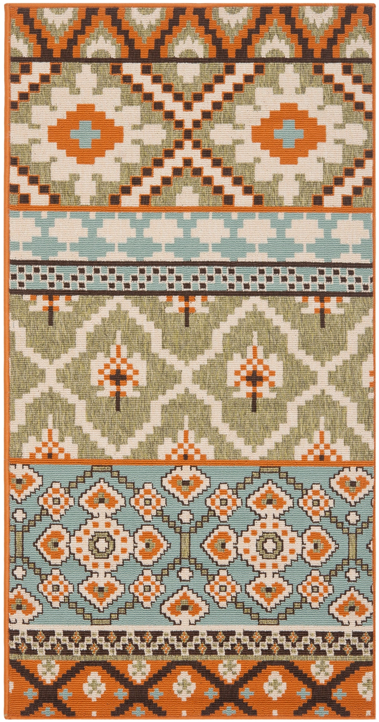 Safavieh Veranda Ver097 Green/Terracotta Rug.