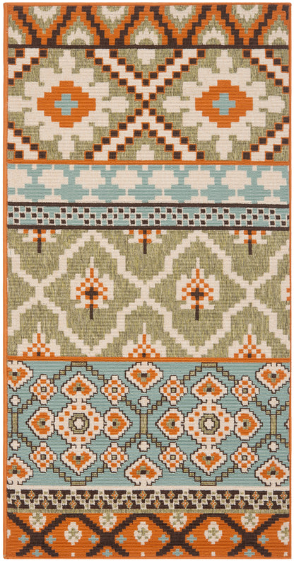 Safavieh Veranda Ver097 Green/Terracotta Area Rug