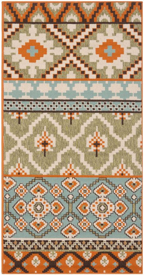 Safavieh Veranda Ver097 Green/Terracotta Rug.