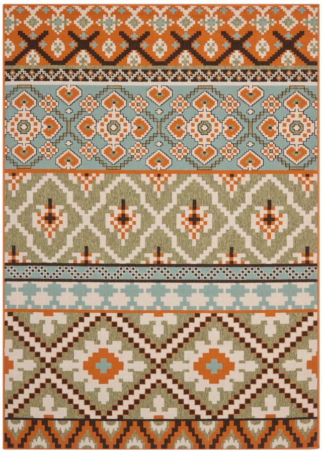 Safavieh Veranda Ver097 Green/Terracotta Rug.