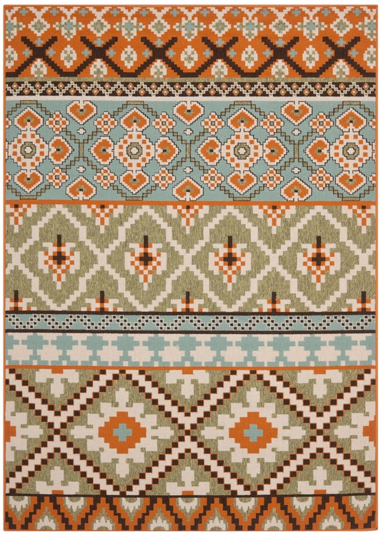 Safavieh Veranda Ver097 Green/Terracotta Area Rug