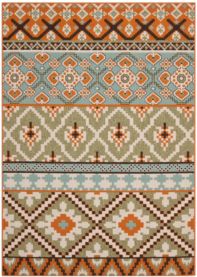 Safavieh Veranda Ver097 Green/Terracotta Rug.