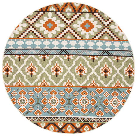 Safavieh Veranda Ver097 Green/Terracotta Rug.