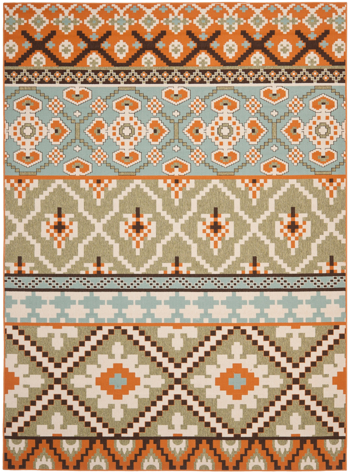Safavieh Veranda Ver097 Green/Terracotta Rug.