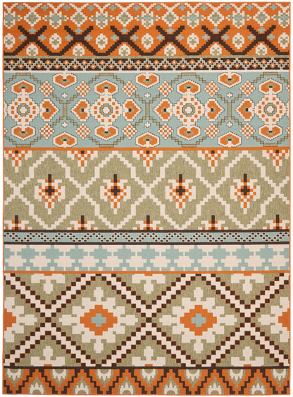 Safavieh Veranda Ver097 Green/Terracotta Area Rug