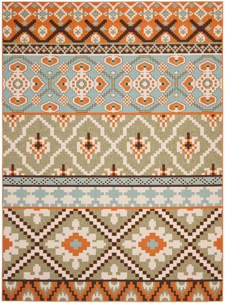 Safavieh Veranda Ver097 Green/Terracotta Rug.