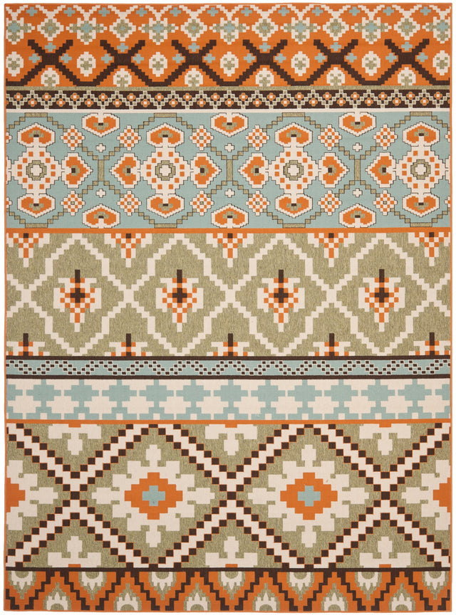 Safavieh Veranda Ver097 Green/Terracotta Rug.