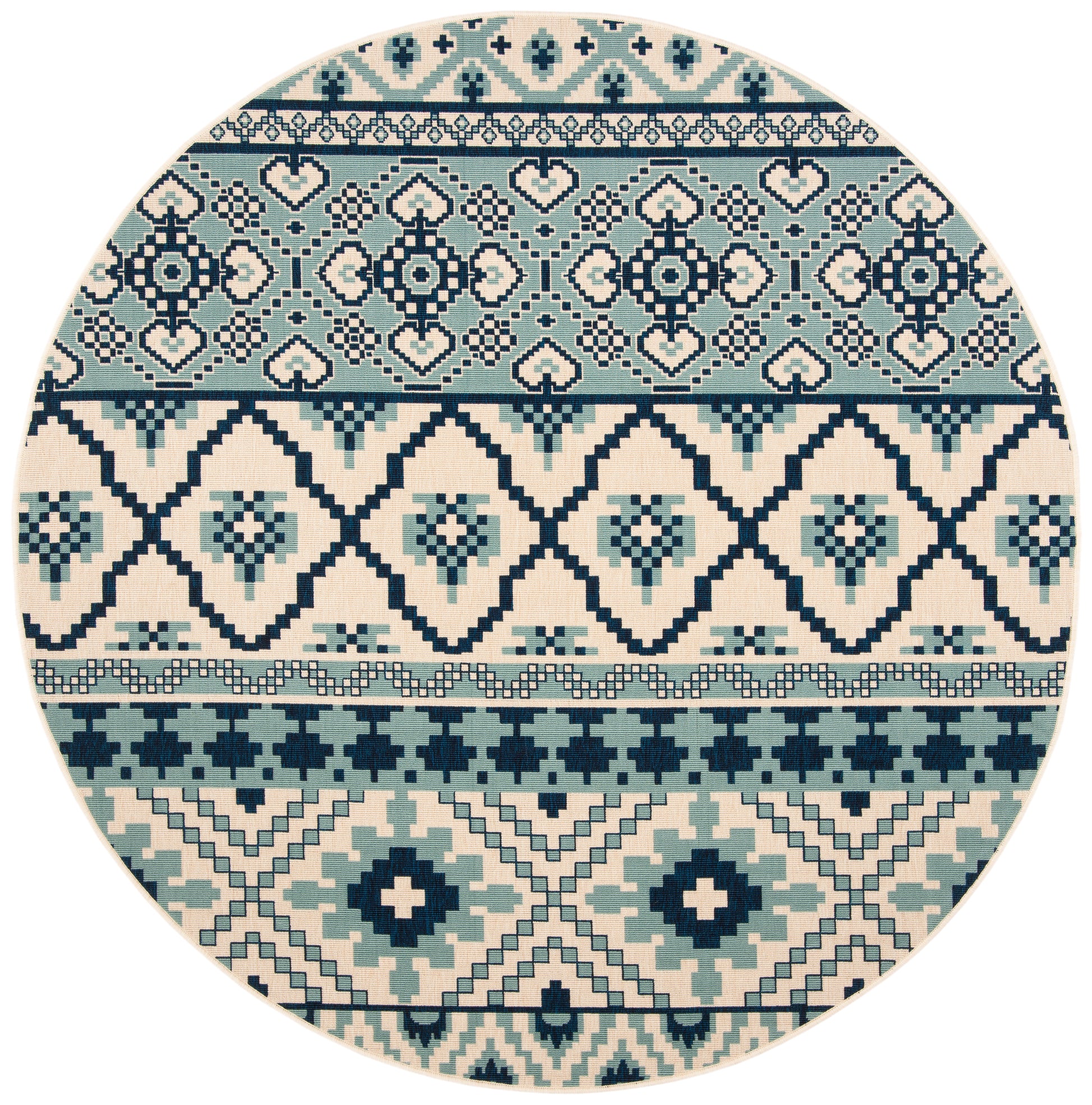 Safavieh Veranda Ver097 Turquoise/Blue Area Rug