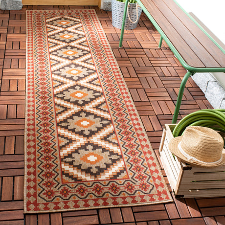 Safavieh Veranda Ver099 Red/Natural Rug.