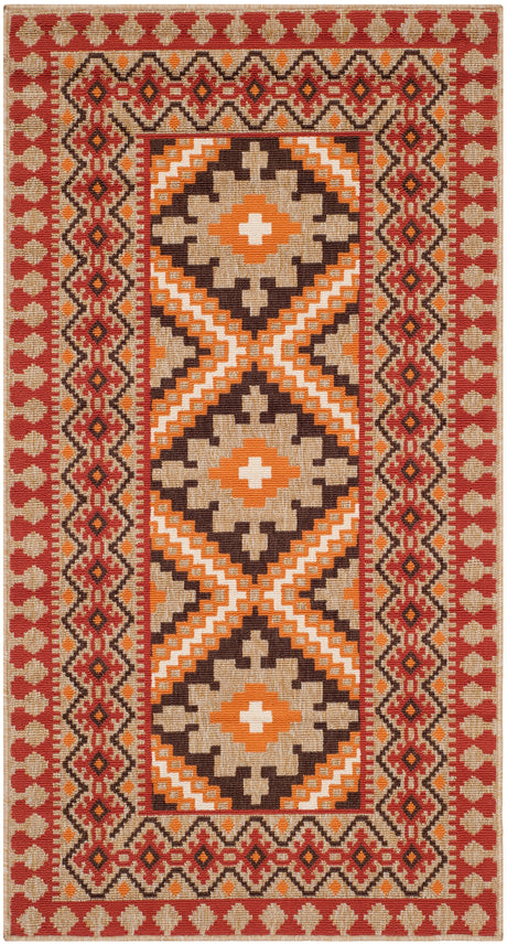 Safavieh Veranda Ver099 Red/Natural Rug.