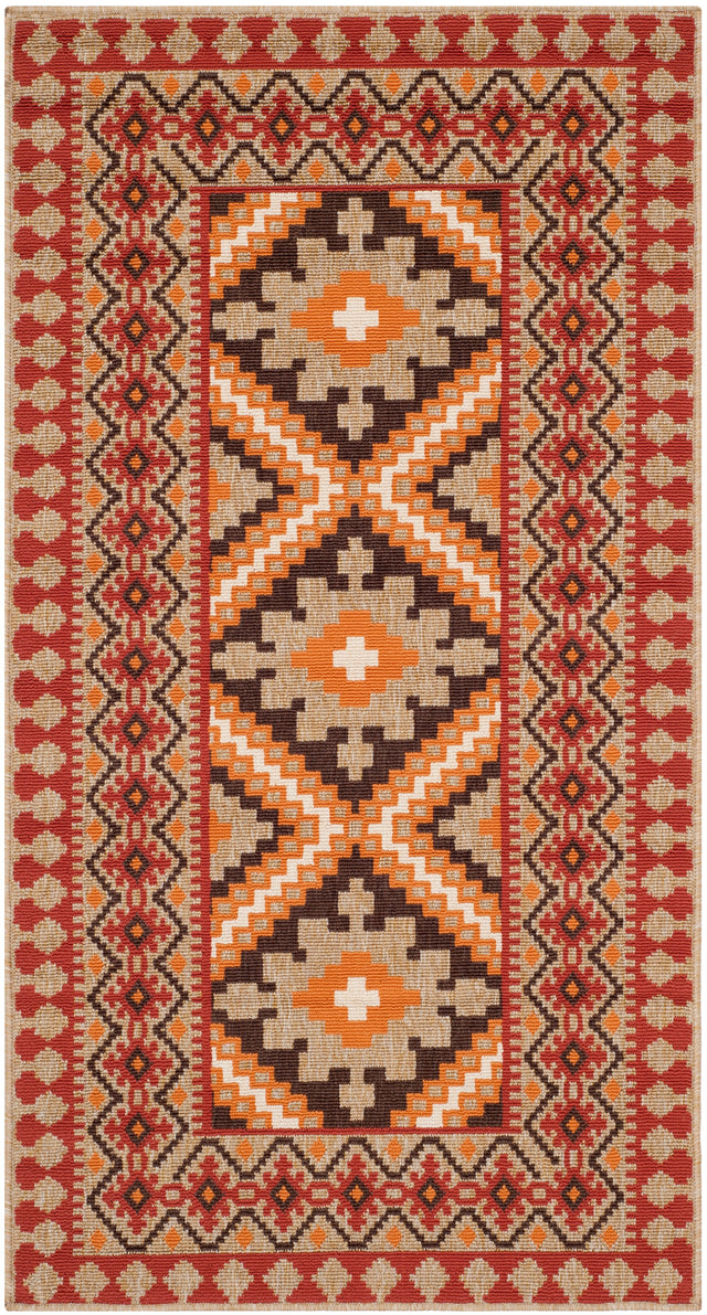 Safavieh Veranda Ver099 Red/Natural Rug.