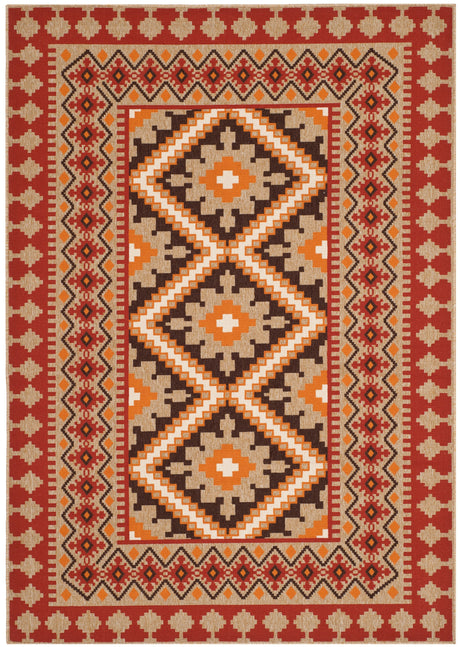 Safavieh Veranda Ver099 Red/Natural Rug.