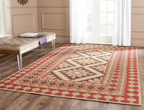 Safavieh Veranda Ver099 Red/Natural Rug.