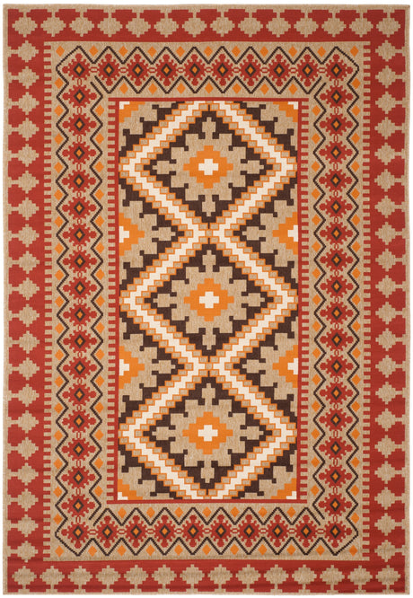 Safavieh Veranda Ver099 Red/Natural Rug.