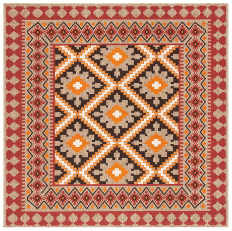 Safavieh Veranda Ver099 Red/Natural Rug.