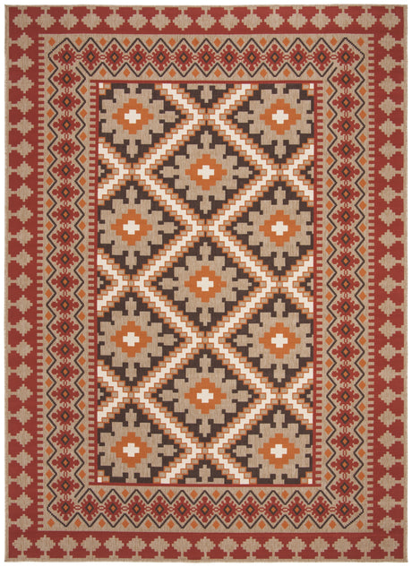 Safavieh Veranda Ver099 Red/Natural Rug.