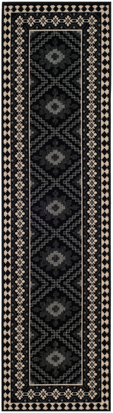 Safavieh Veranda Ver099 Black/Creme Rug.