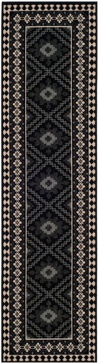 Safavieh Veranda Ver099 Black/Creme Area Rug